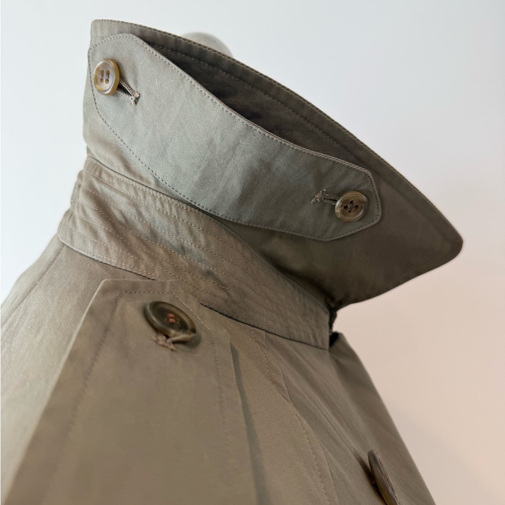 Burberry Olive Double-Breasted Trench Coat - Picture 6 of 16